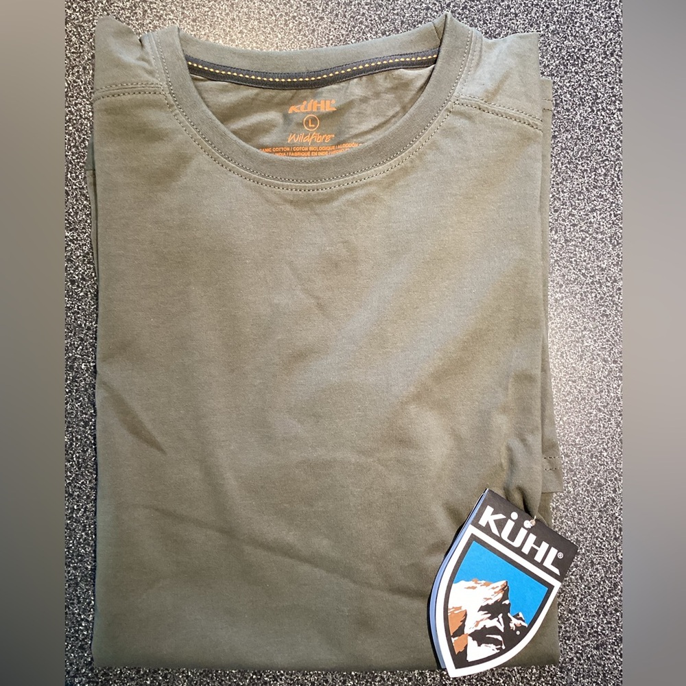 NWT Kuhl Bravado Light Tee — Olive.  Men’s Large